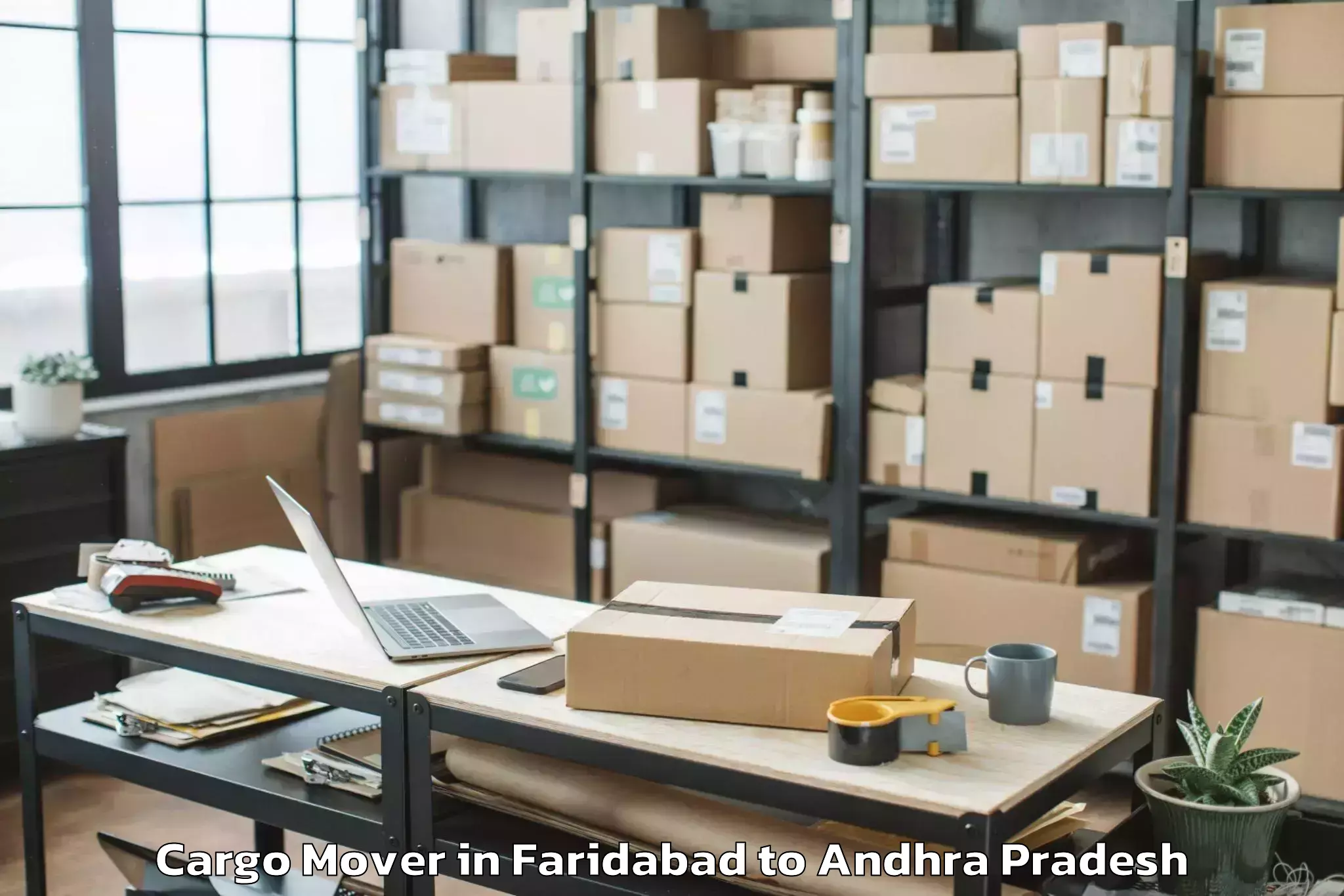 Professional Faridabad to Kajuluru Cargo Mover